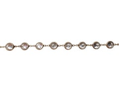 14K Yellow Gold Cubic Zirconia Long Chain Necklace 50" #25633
