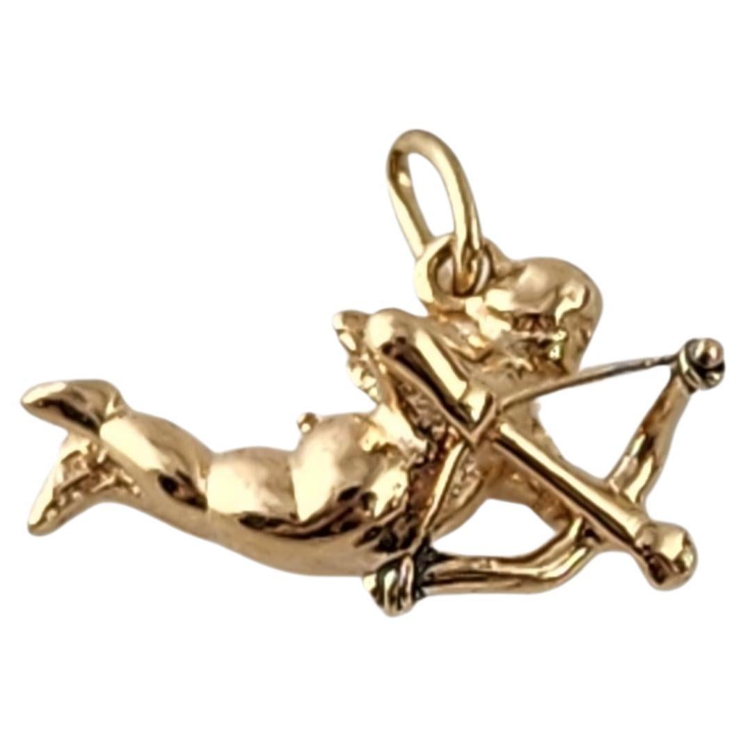 14K Yellow Gold Cupid Charm #23981 For Sale