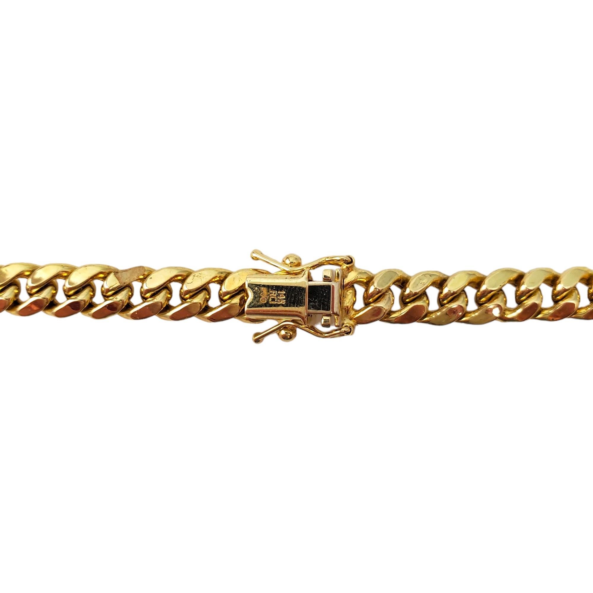 Women's 14K Yellow Gold Curb Chain 22