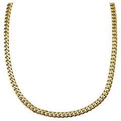 14K Gelbgold Kurbelkette 22" #16594