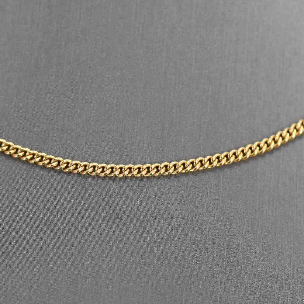 14K Gelbgold Curb Kette Halskette 24 Zoll, 14,3gr im Zustand „Gut“ im Angebot in Laguna Beach, CA