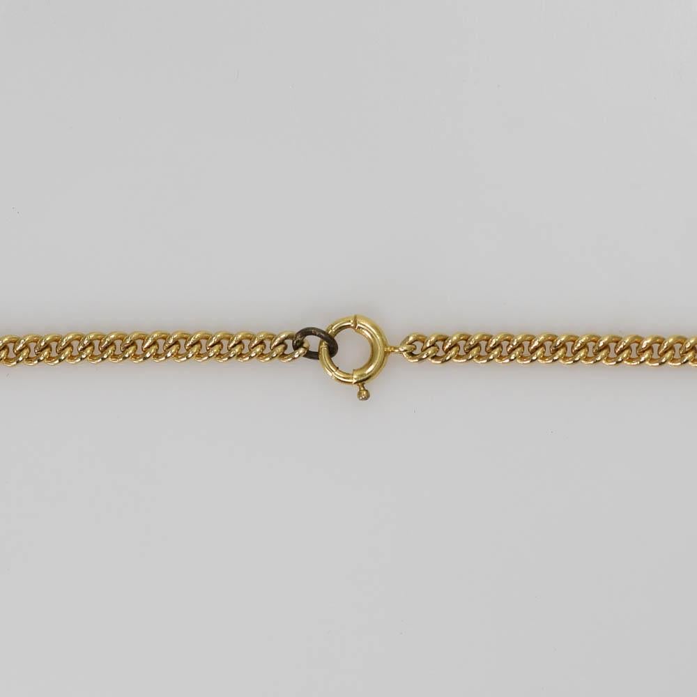 14K Gelbgold Curb Kette Halskette 24 Zoll, 14,3gr für Damen oder Herren im Angebot