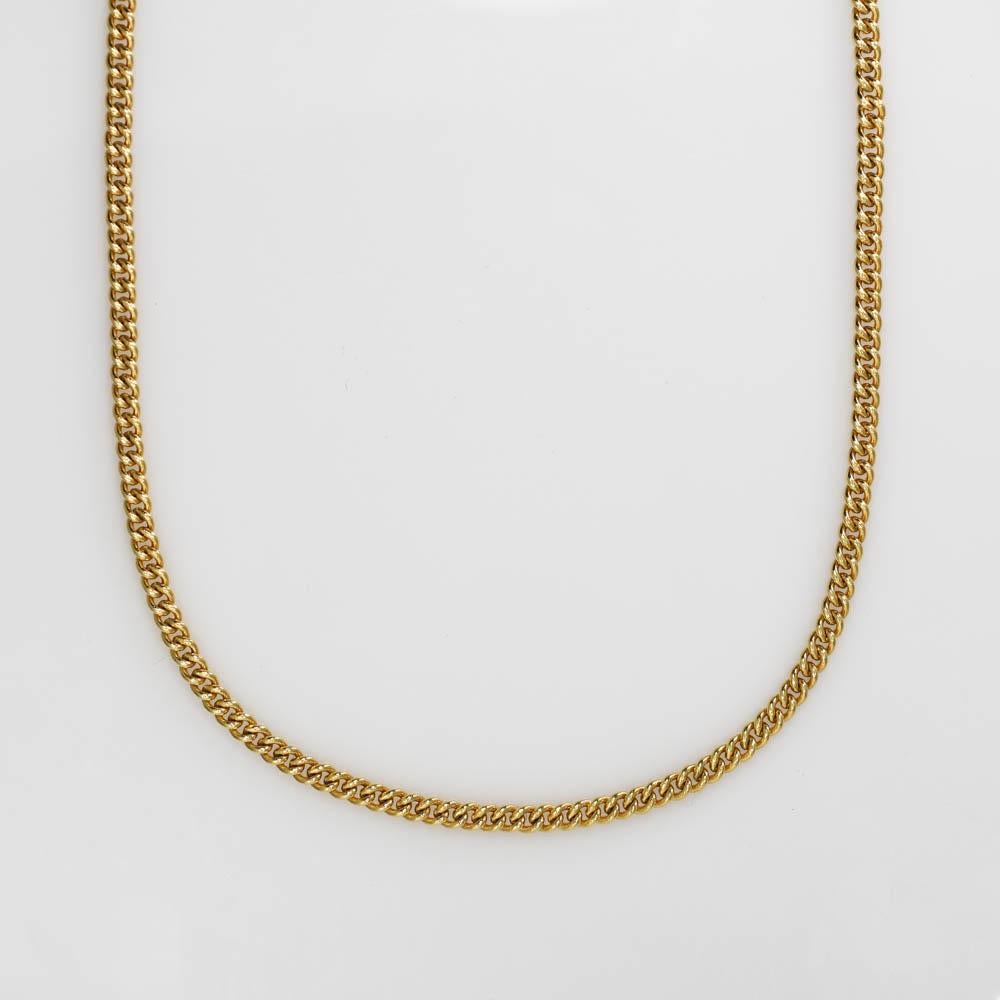 14K Gelbgold Curb Kette Halskette 24 Zoll, 14,3gr im Angebot 2