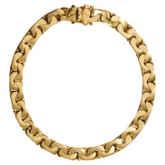Retro 14K Yellow Gold Curb Link Bracelet