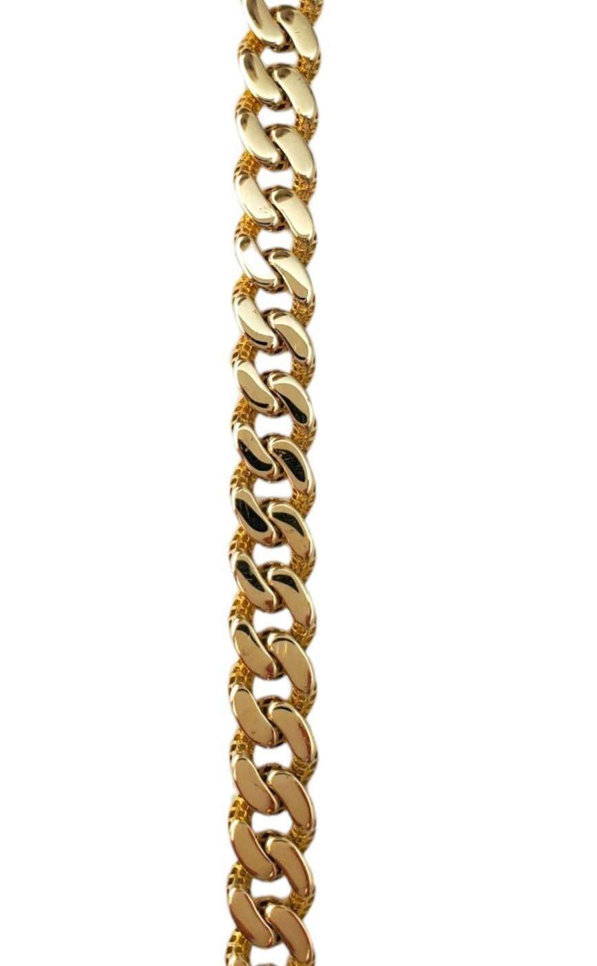 14K Gelbgold Curb Link Kettenarmband - 

Dieses Gliederkettenarmband ist ein klassisches Accessoire. 

Länge des Armbands: ca. 8 Zoll

Breite des Armbands: ca. 1/4