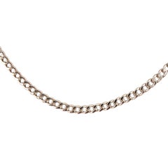 14K Yellow Gold Curb Link Chain Necklace #22390