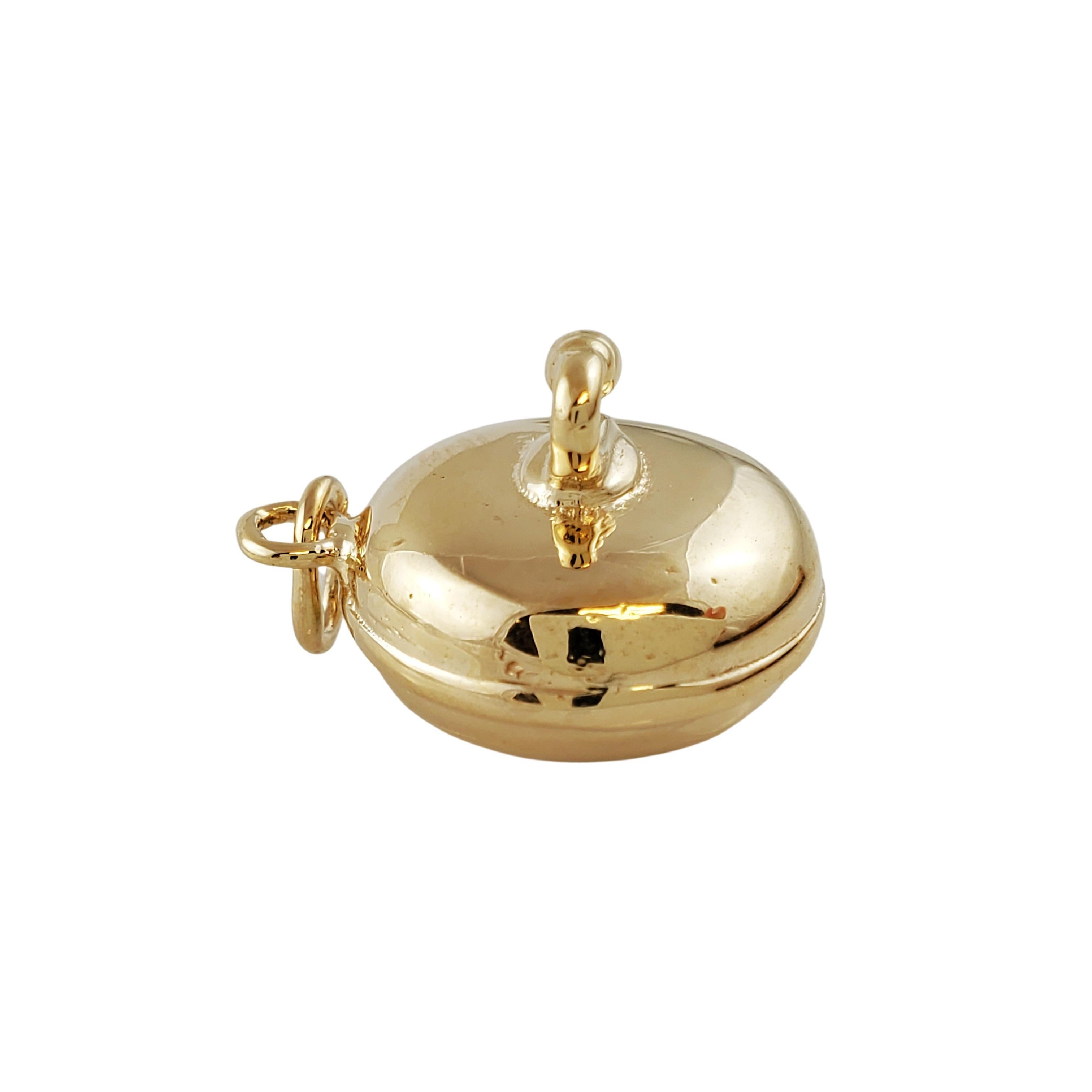 Women's or Men's 14K Yellow Gold Curling Weight Charm