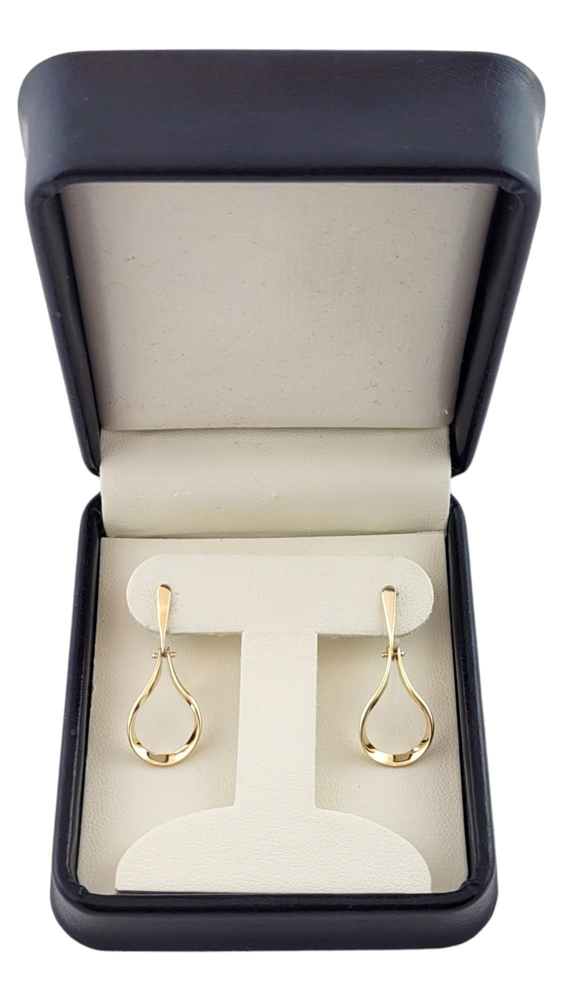 14K Yellow Gold Dangle Earrings #16131 2