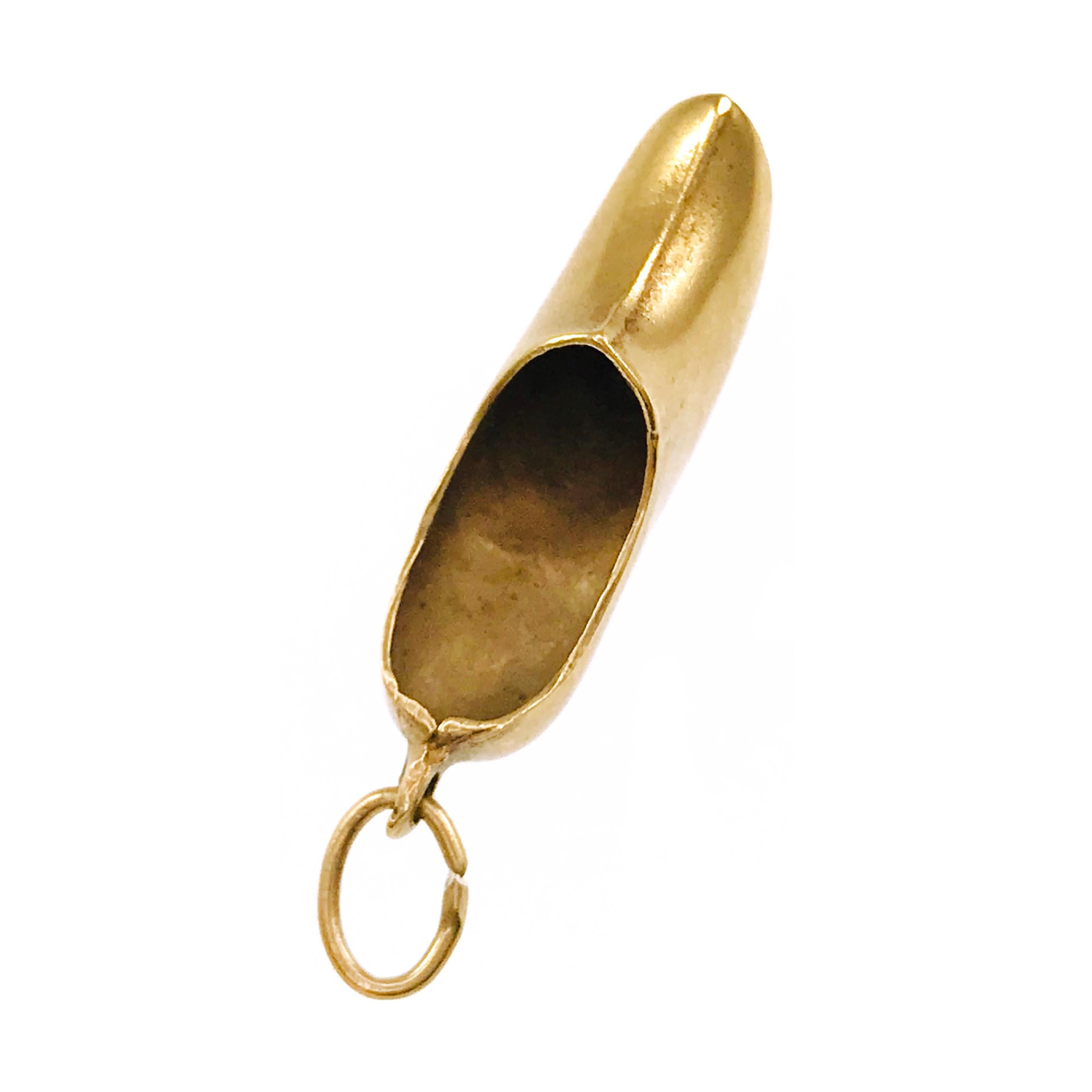 Rétro Pendentif/bracelet sabot danois en or jaune 14K en vente
