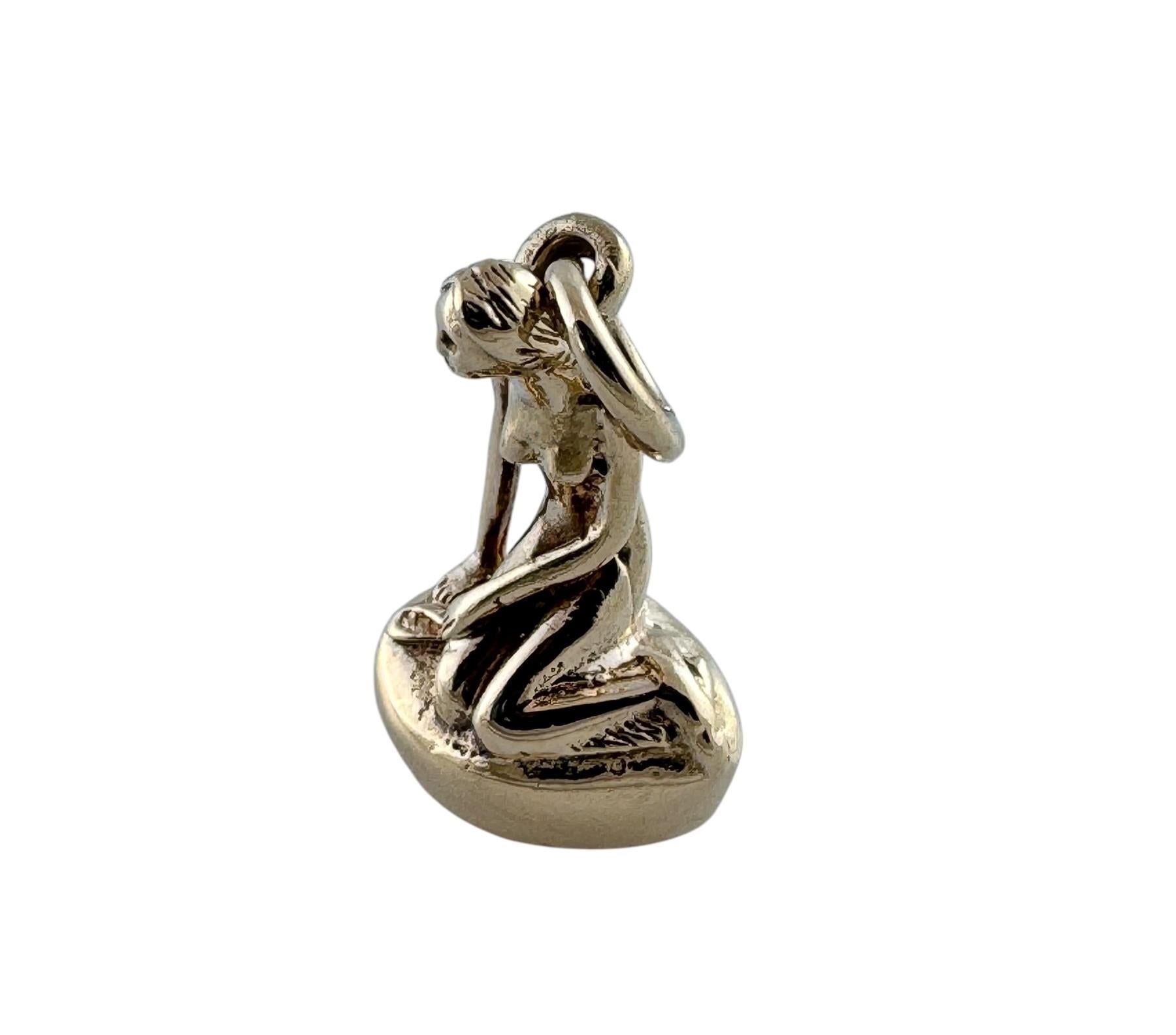 Breloque/pendentif danois The Little Mermaid Statue en or jaune 14 carats n° 19603 en vente 1