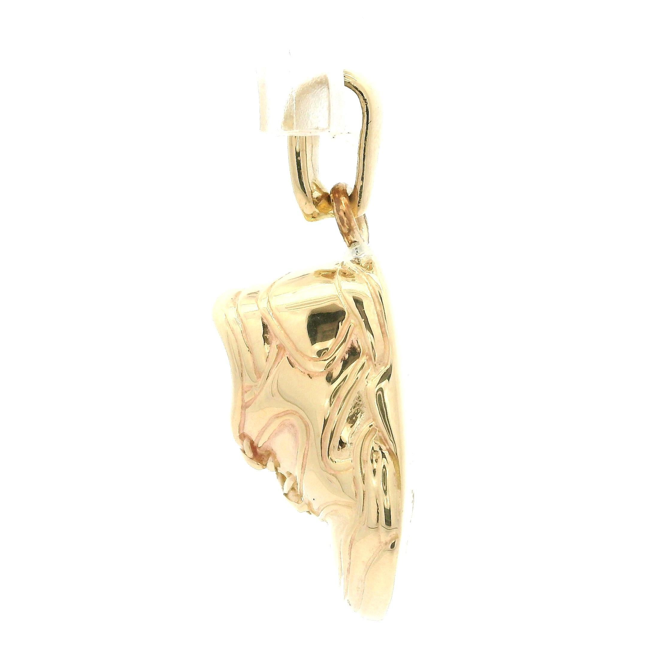 MATERIAL : Or jaune 14k massif
Poids : 7 grammes
Type de chaîne : Non inclus
Largeur : 8,2 mm (0,32