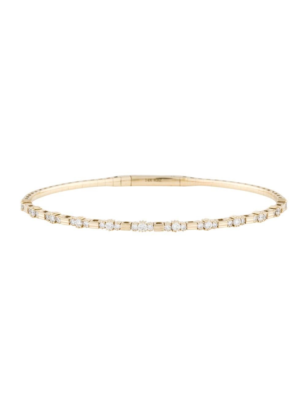 diamond flexible bangle bracelet