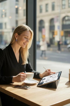 14K Yellow Gold Diamond and Lapis Lazuli Drop Dangle Earrings