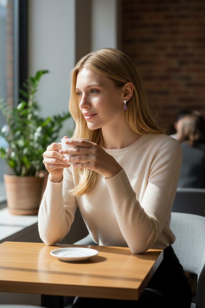 14K Yellow Gold Diamond and Natural Pink Topaz Dangle Earrings (Tropfenschliff) im Angebot