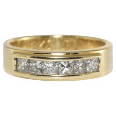 14 Karat Gelbgold Diamantband 0,90 Karat