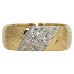 Bracelet en or jaune 14 carats avec diamants de 7,2 g