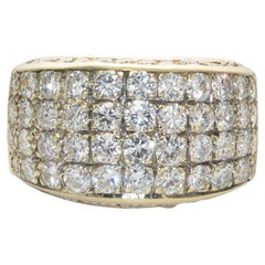 14K Yellow Gold Diamond Band 3.00ct