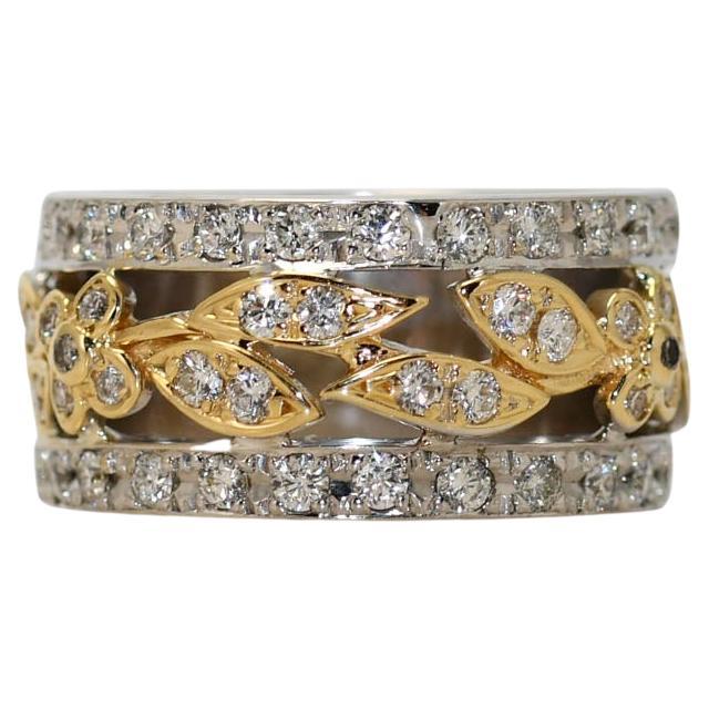 14K Gelbgold Diamantband .70tdw, 13g