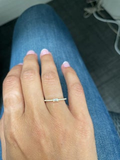 14K Yellow Gold Diamond Band for Her