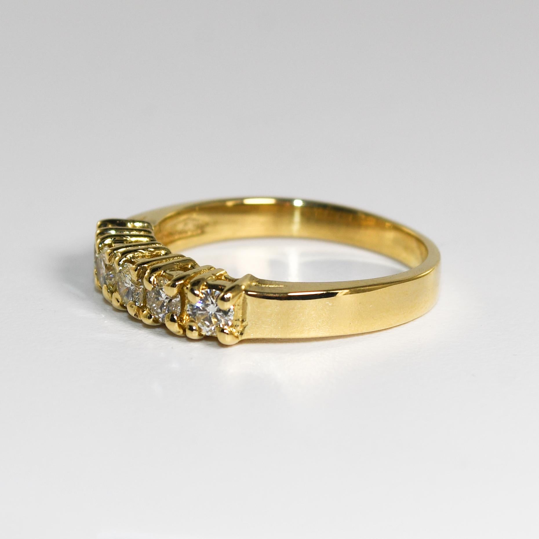 Bague en or jaune 14K avec diamant 0.50ct en vente 1