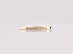 Anillo de oro amarillo de 14 quilates con diamantes