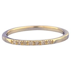 14K Yellow Gold Diamond Band Ring