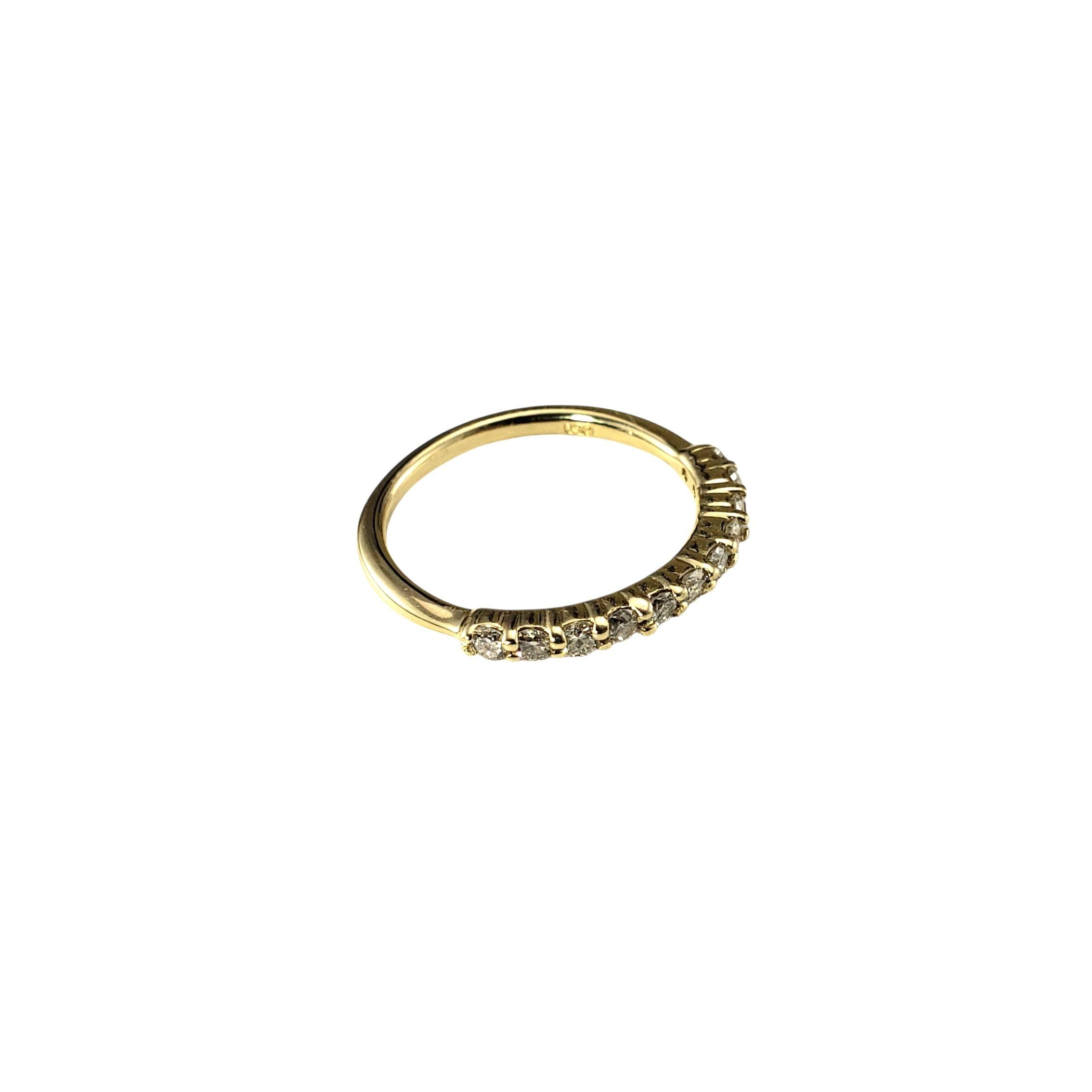 Contemporain Bague en or jaune 14K avec diamant Taille 4.75 #23246 en vente