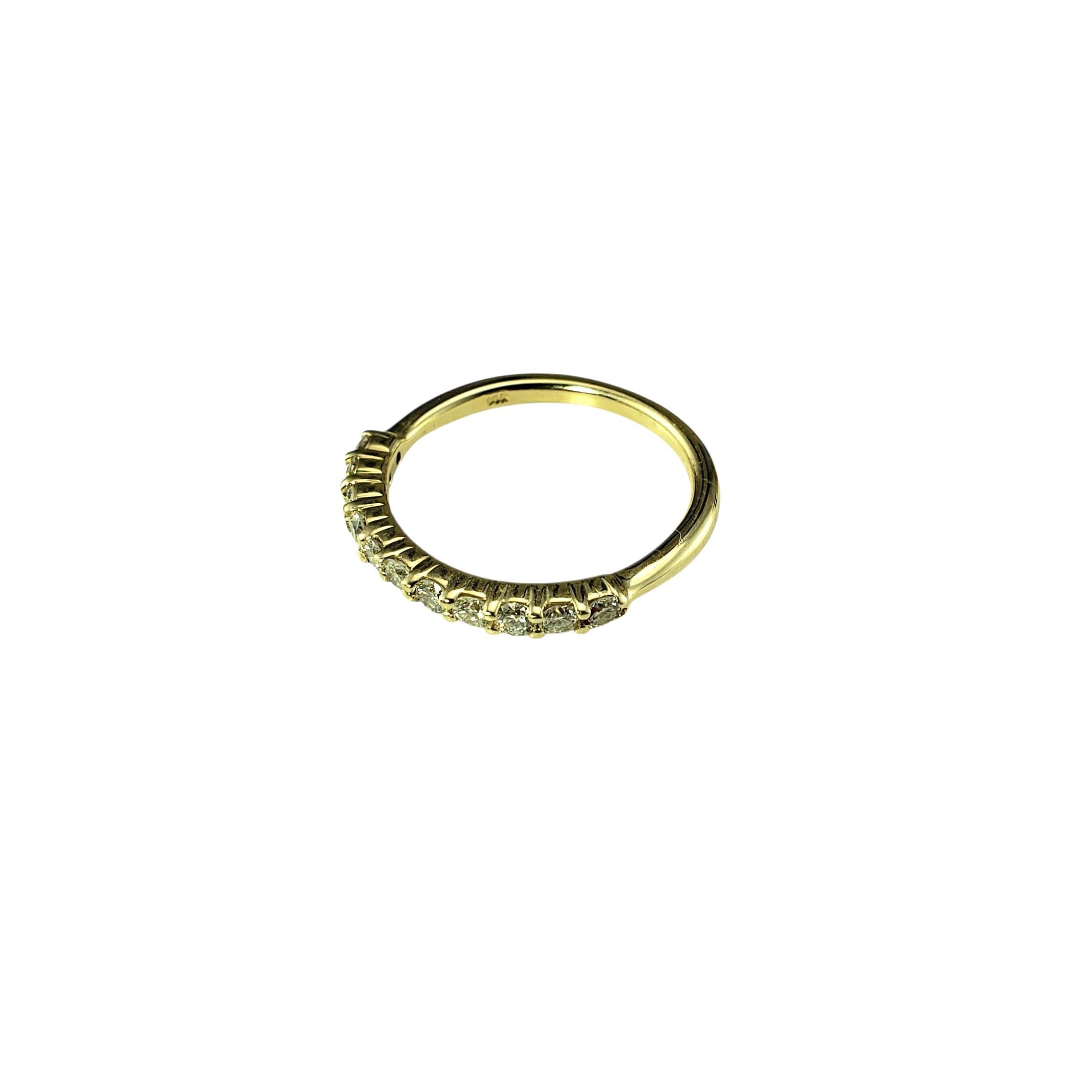 Taille brillant Bague en or jaune 14K avec diamant Taille 4.75 #23246 en vente