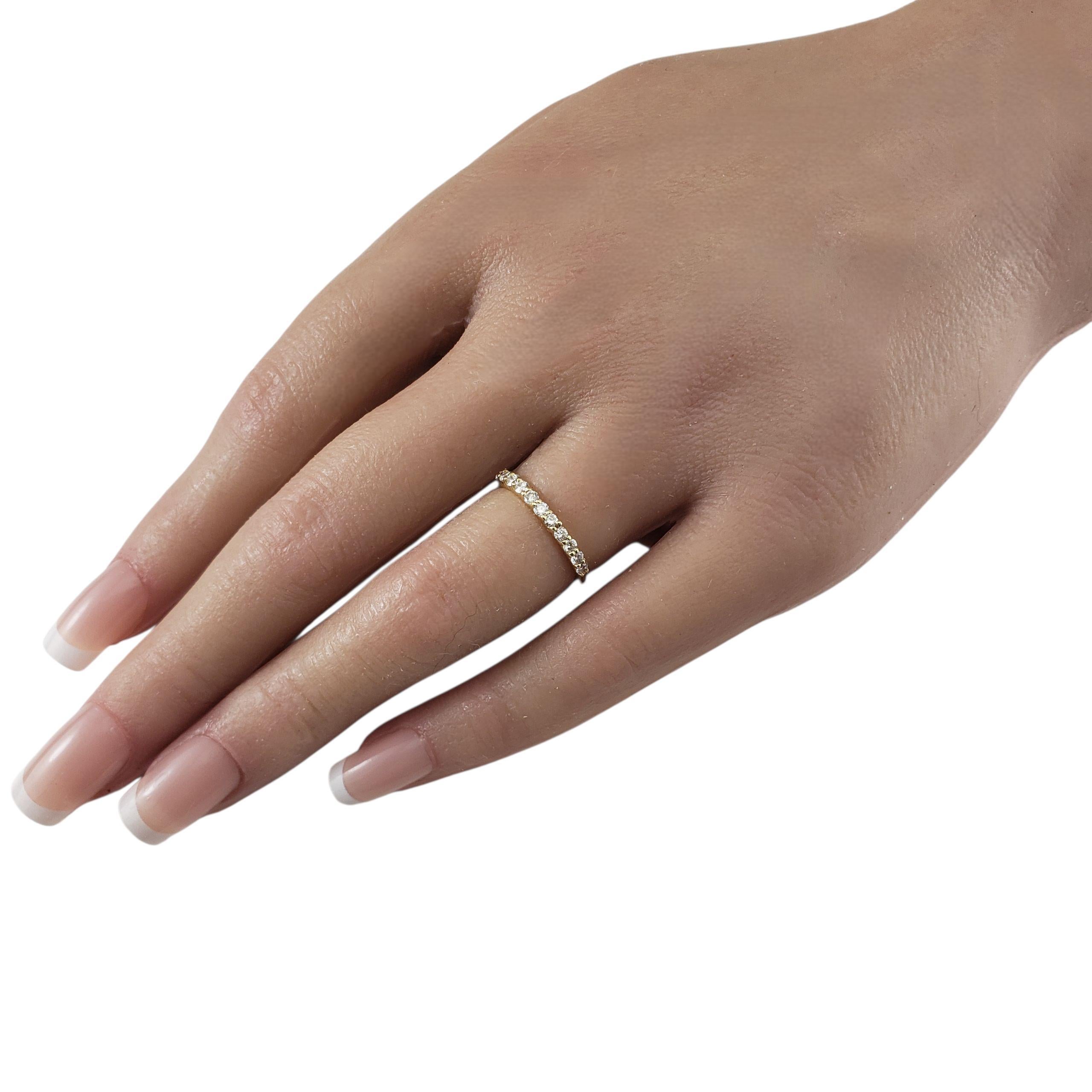 Bague en or jaune 14K avec diamant Taille 4.75 #23246 en vente 1