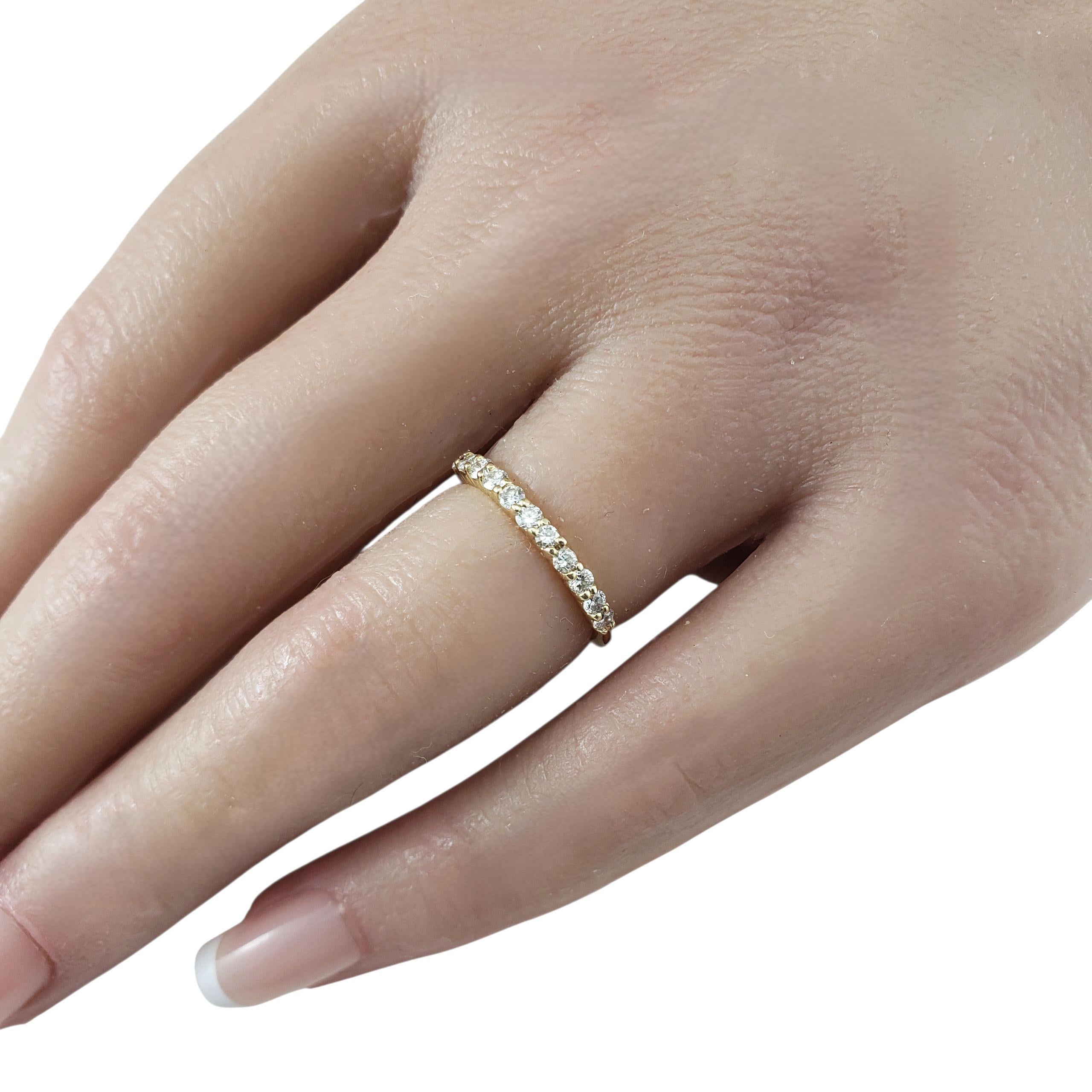 Bague en or jaune 14K avec diamant Taille 4.75 #23246 en vente 2