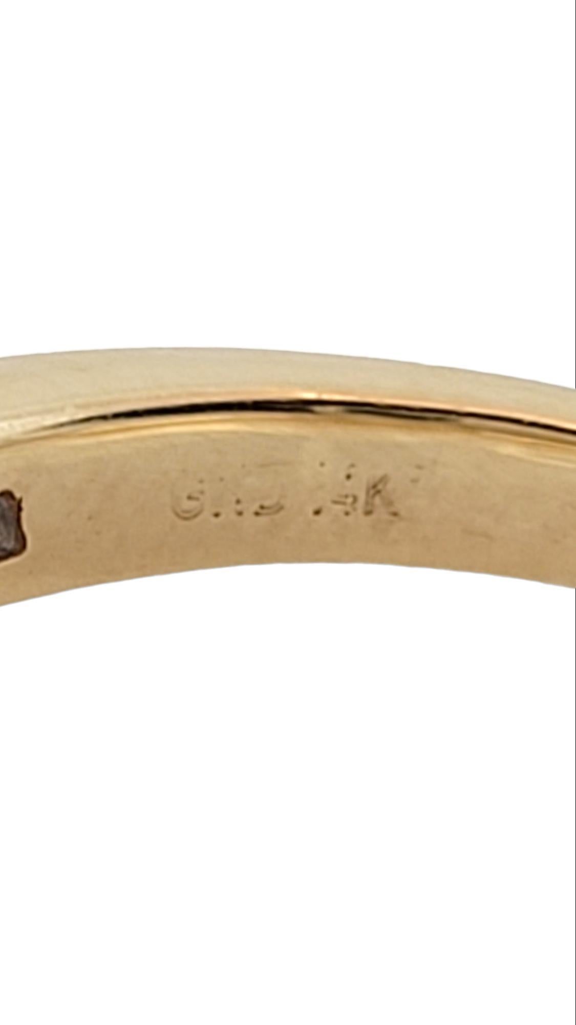 Women's 14K Yellow Gold Diamond Band Size 6.25 #15890