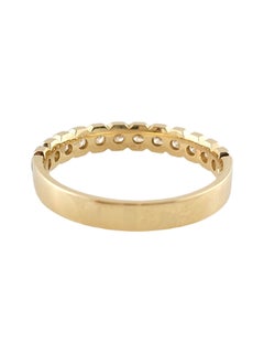 14k Yellow Gold Diamond Band