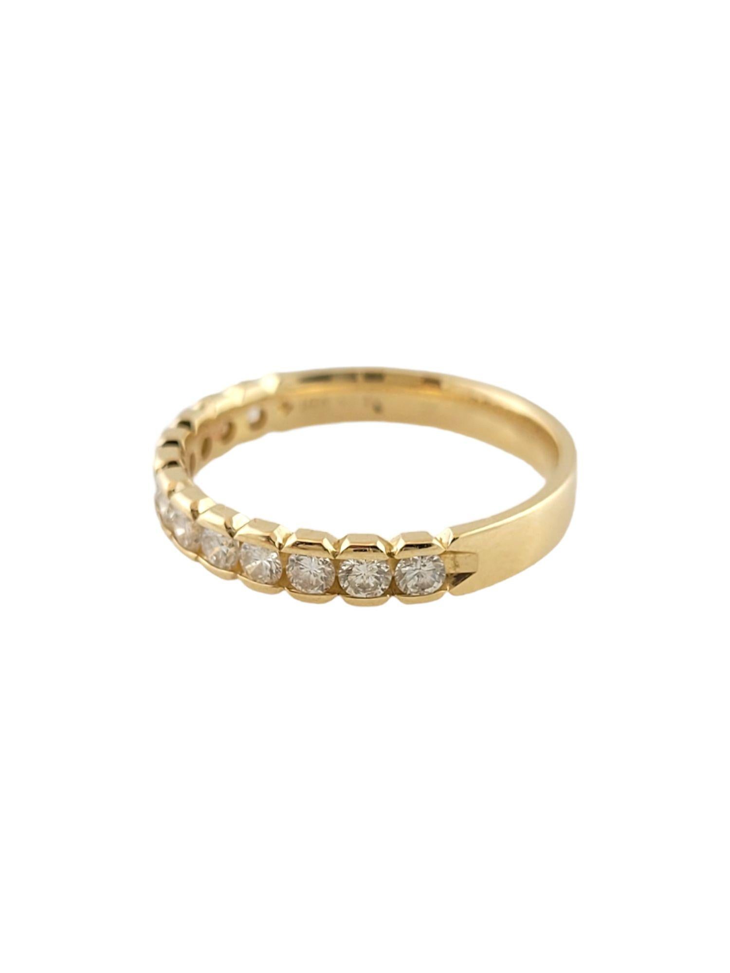 14 Karat Gelbgold Diamant-Ring Größe 6,25 im Zustand „Gut“ im Angebot in Washington Depot, CT