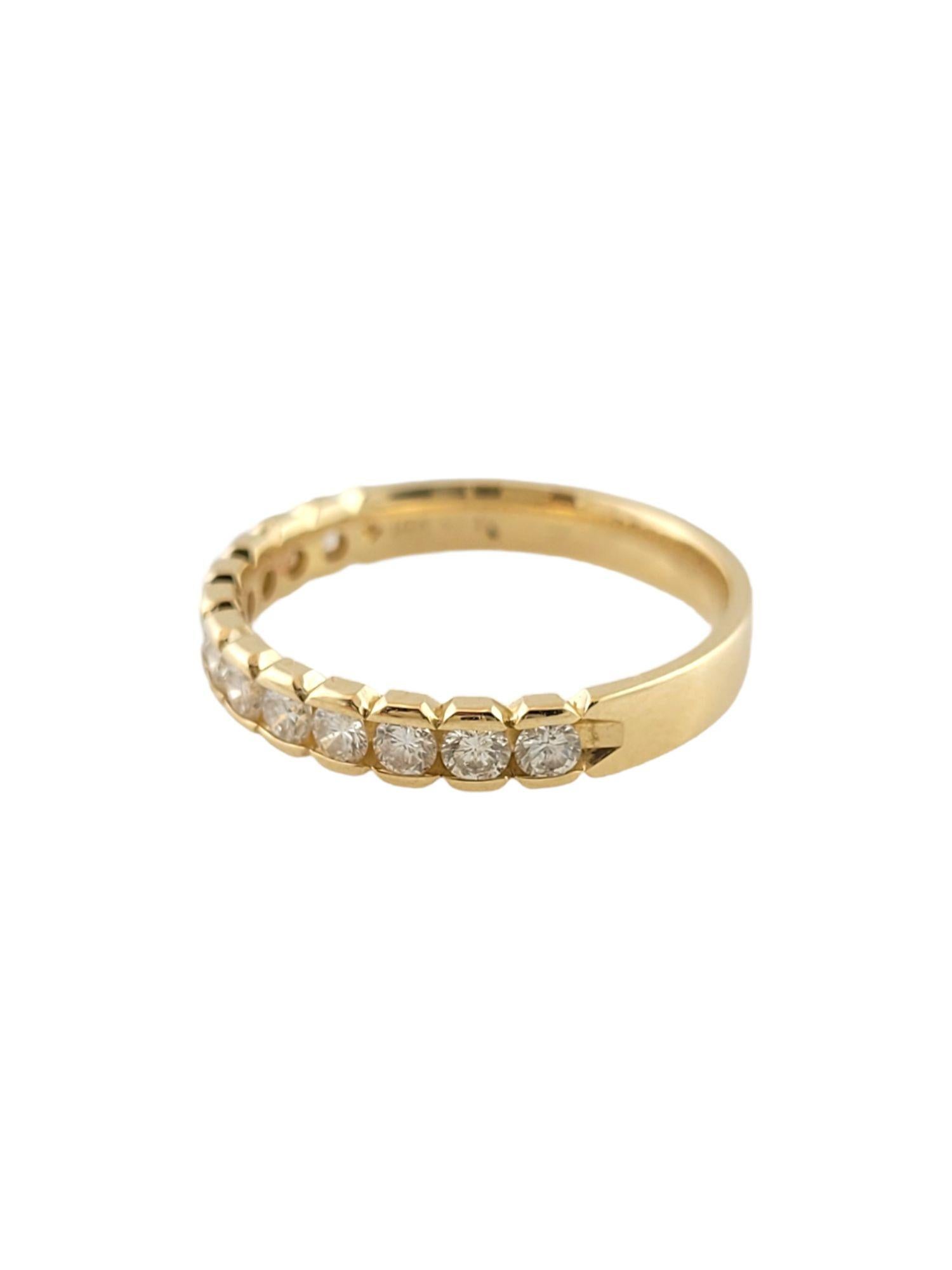 Bandeau en or jaune 14k avec diamants Bon état - En vente à Washington Depot, CT