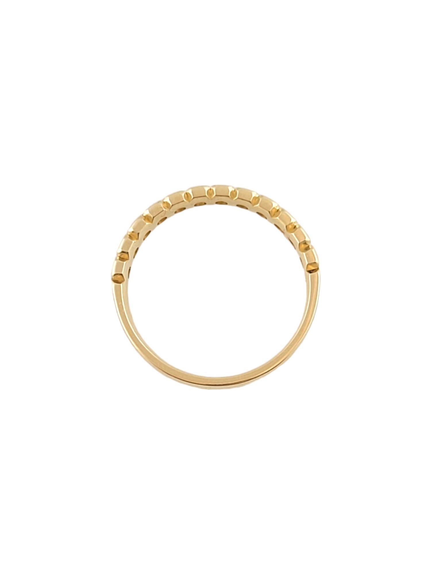 14 Karat Gelbgold Diamant-Ring Größe 6,25 im Angebot 3