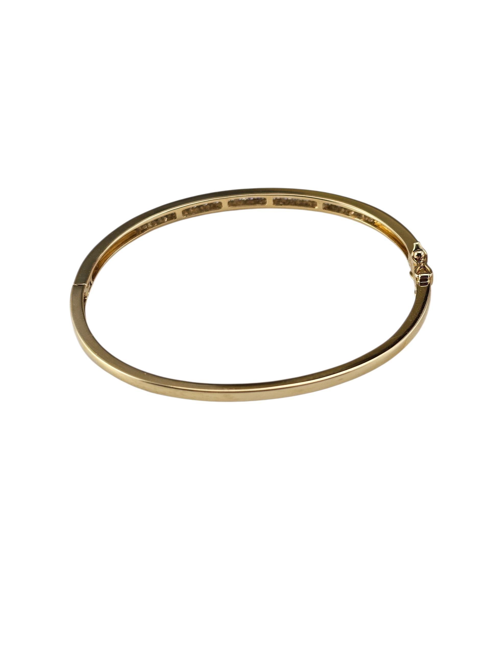 Bracelet en or jaune 14K avec diamants #23967 Pour femmes en vente