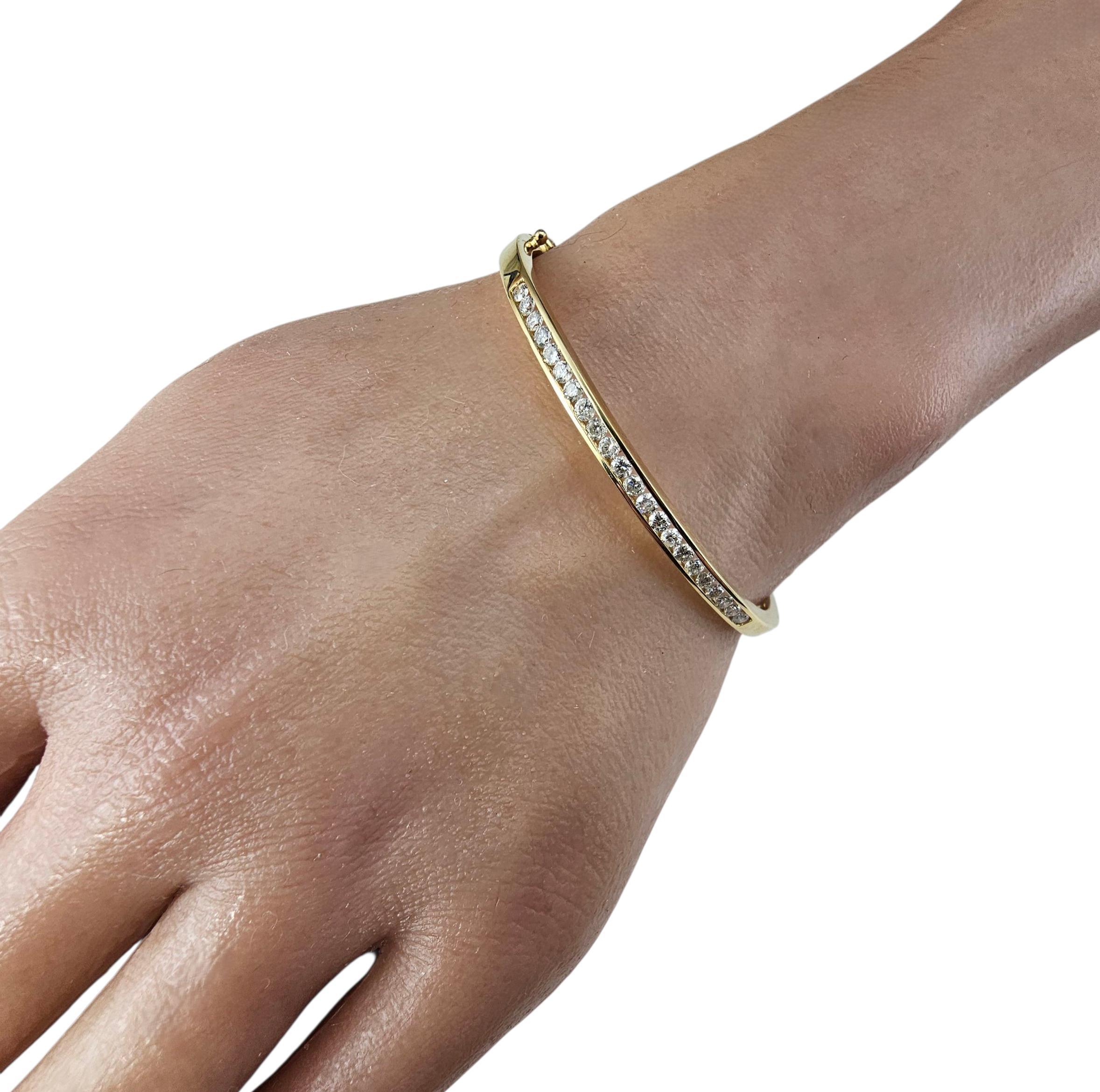 Bracelet en or jaune 14K avec diamants #23967 en vente 3