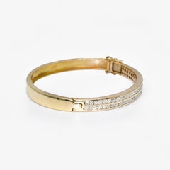 Bracciale con diamanti in oro giallo 14K 2.50tdw, 34.8g