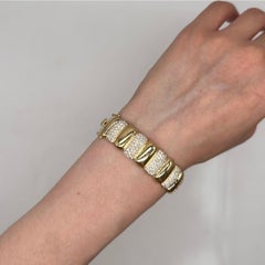14K Yellow Gold Diamond Bangle Bracelet – 4.10ct PPJB4816-001