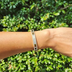 14K Yellow Gold Diamond Bangle