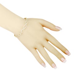 14 Karat Yellow Gold Diamond Bengal Bracelet