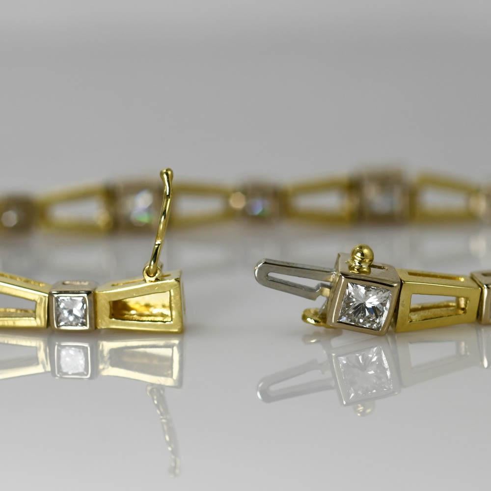 14K Yellow Gold Diamond Bracelet, 4.20tdw, 22.8g 1