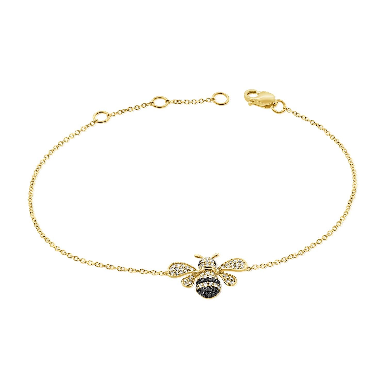 bumble bee bracelet gold