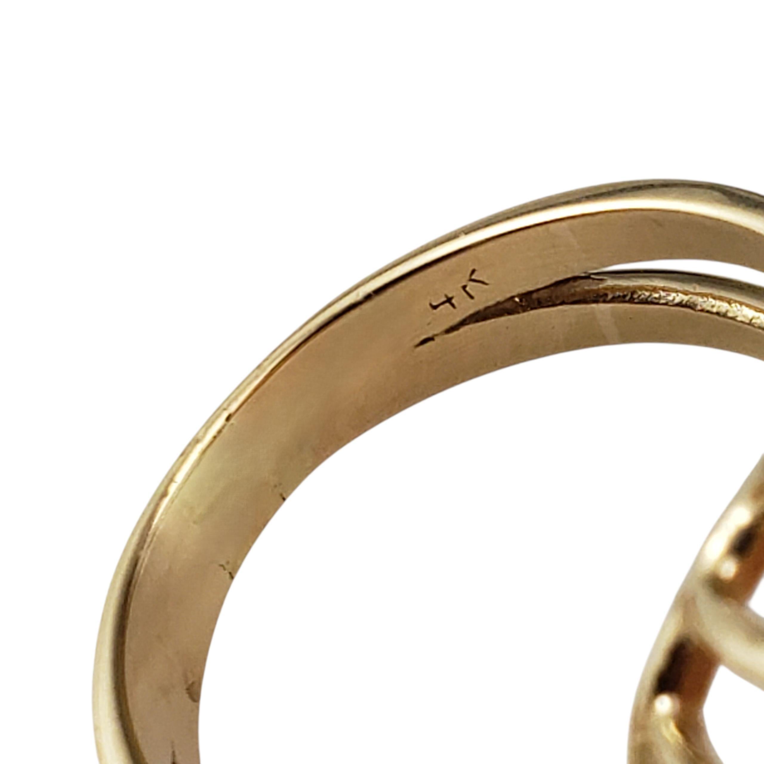 Anello Cameo con diamante in oro giallo 14K misura 7,5 #22487 in vendita 2
