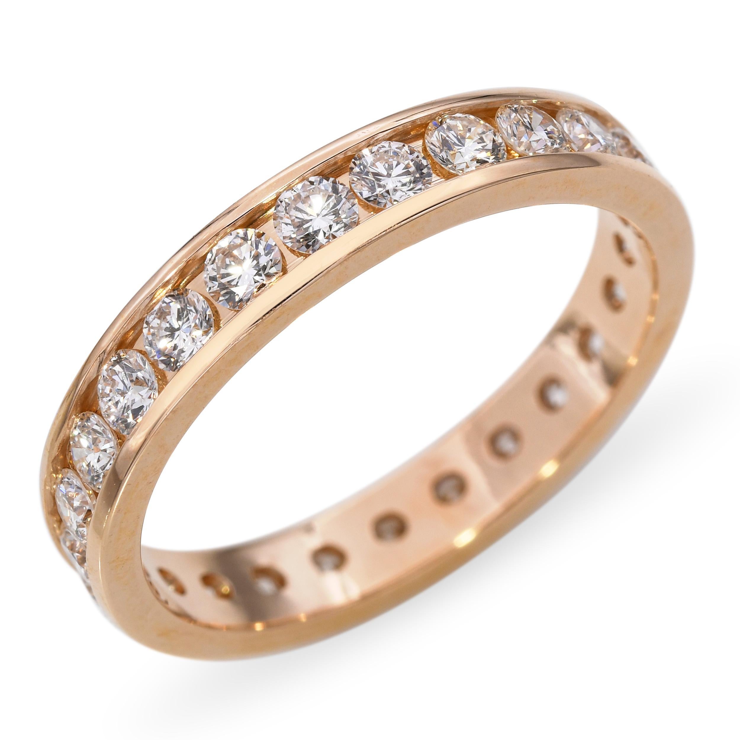 Bracelet éternel en or jaune 14k avec diamants en serti clos Pour femmes en vente