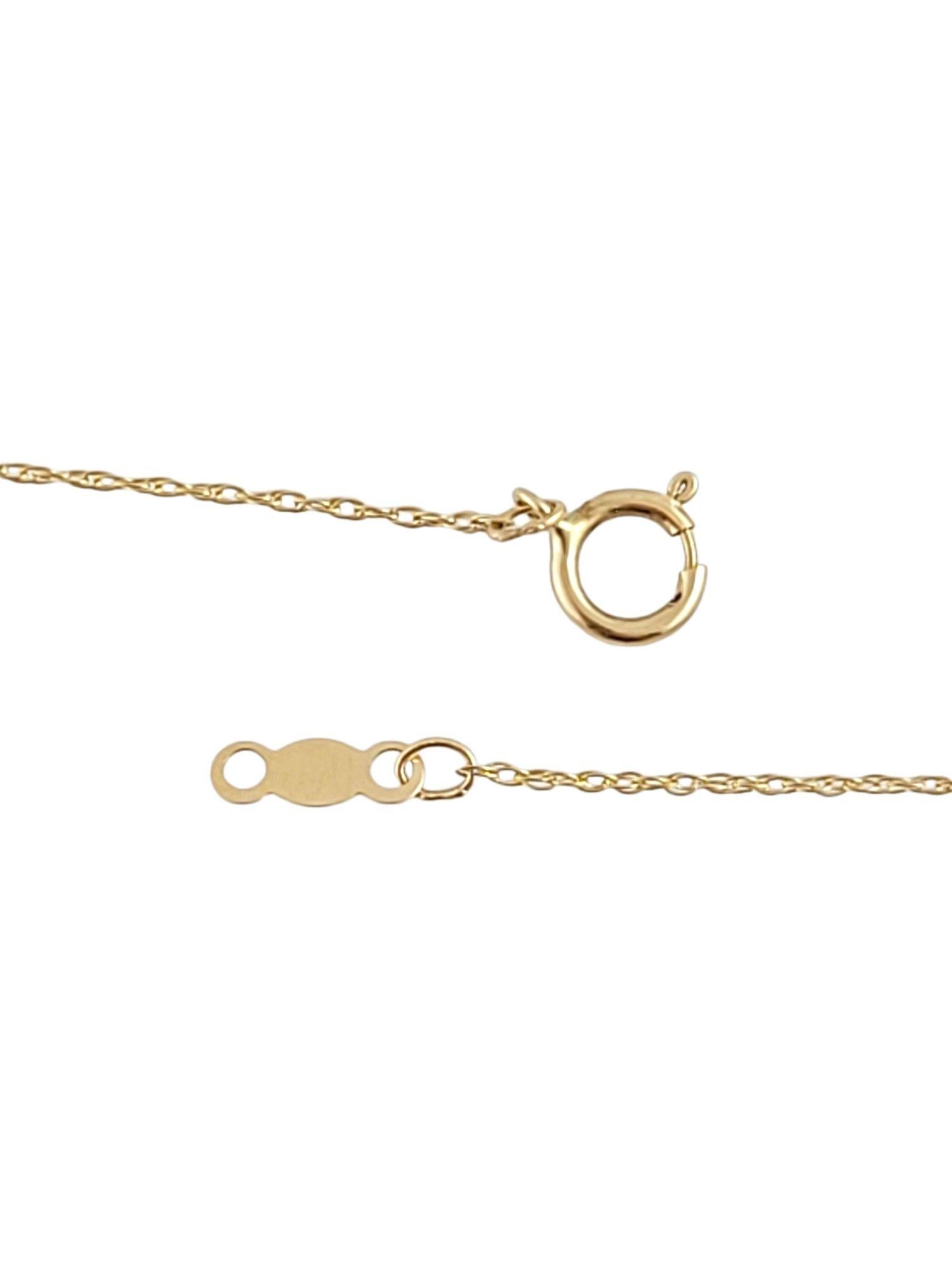 Women's 14K Yellow Gold Diamond Cross Pendant Necklace #14819 For Sale