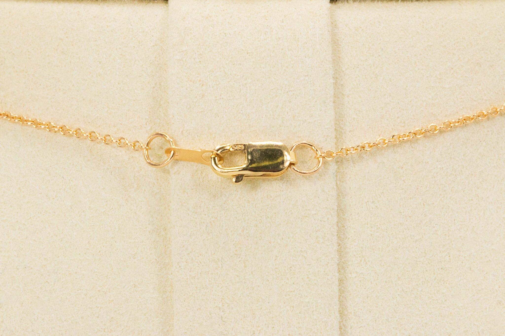 Colgante Cruz Diamante Oro Amarillo 14k en venta 4