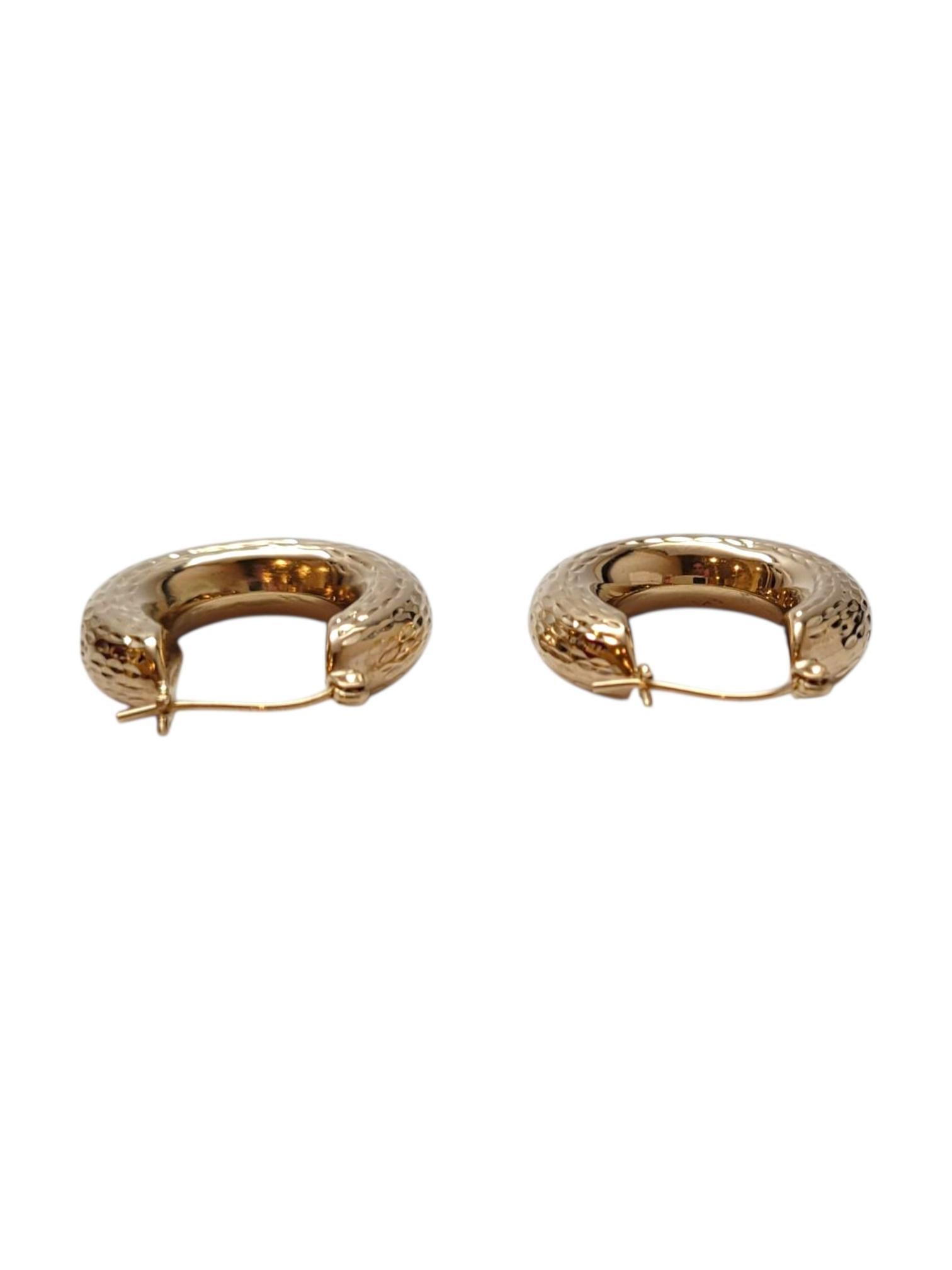 14K Gelbgold Diamantschliff-Ohrringe #21664 Damen im Angebot
