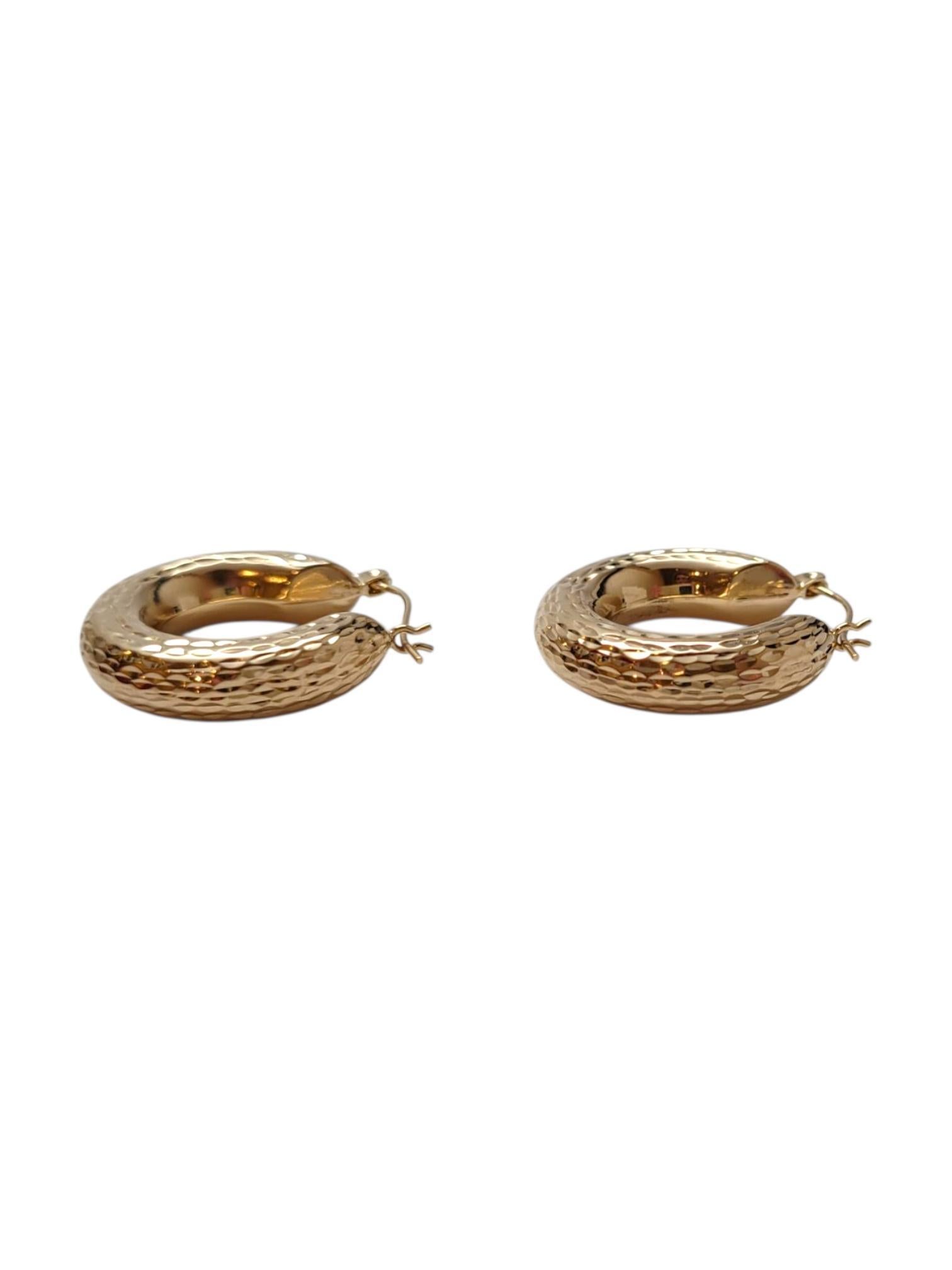 14K Gelbgold Diamantschliff-Ohrringe #21664 im Angebot 1