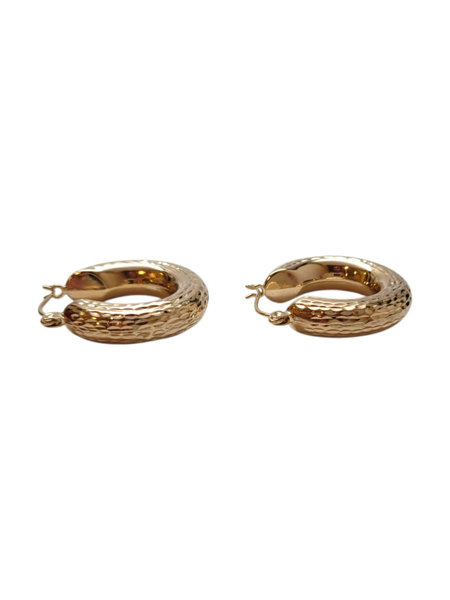 14K Gelbgold Diamantschliff-Ohrringe #21664 im Angebot 2